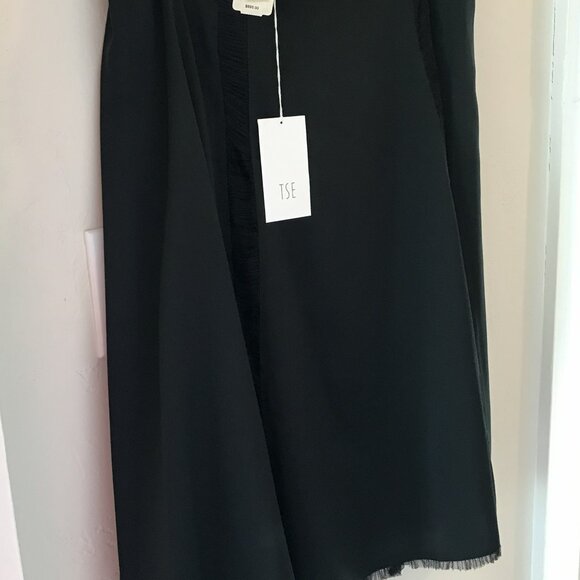 TSE BLACK SILK SKIRT SIZE 10 WITH TAGS - Picture 1 of 1